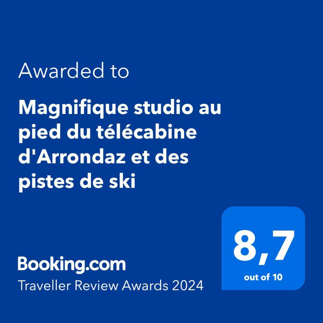 Magnifique Studio Au Pied Du Telecabine D'Arrondaz Et Des Pistes De Ski โมดาน ภายนอก รูปภาพ
